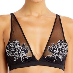 Thistle & Spire Eldridge Mesh Underwire Bra Black